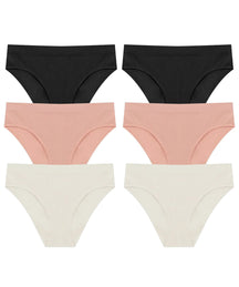 Tangas Haute FlexiFit - Achetez-en 3, recevez-en 6